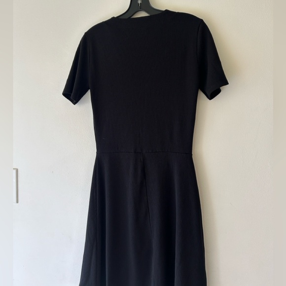 Reformation Black Mini Dress with Button Detail - Picture 9 of 15